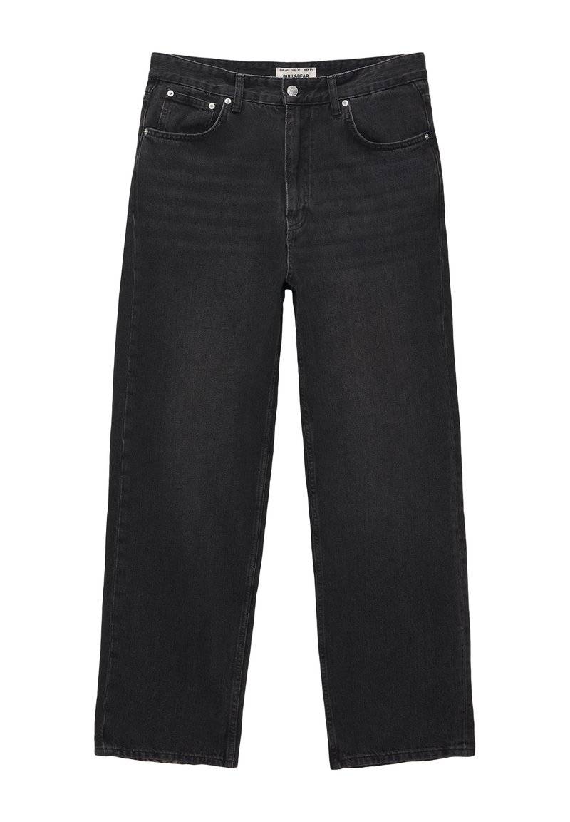 PULL&BEAR PULL&BEAR BAGGY FIT - Straight leg jeans - black Im Verkauf