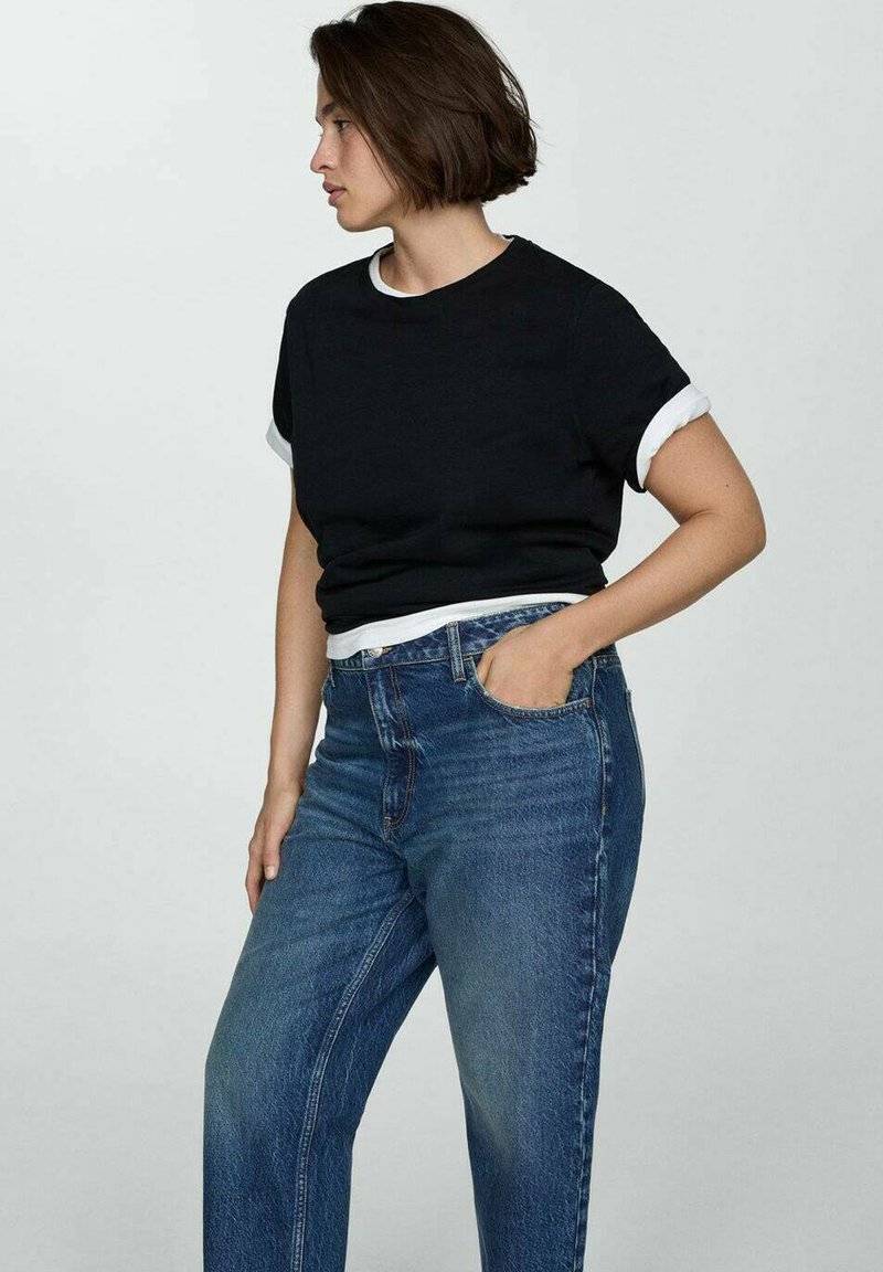 Mango Mango Relaxed fit jeans - bleu foncé zollfrei