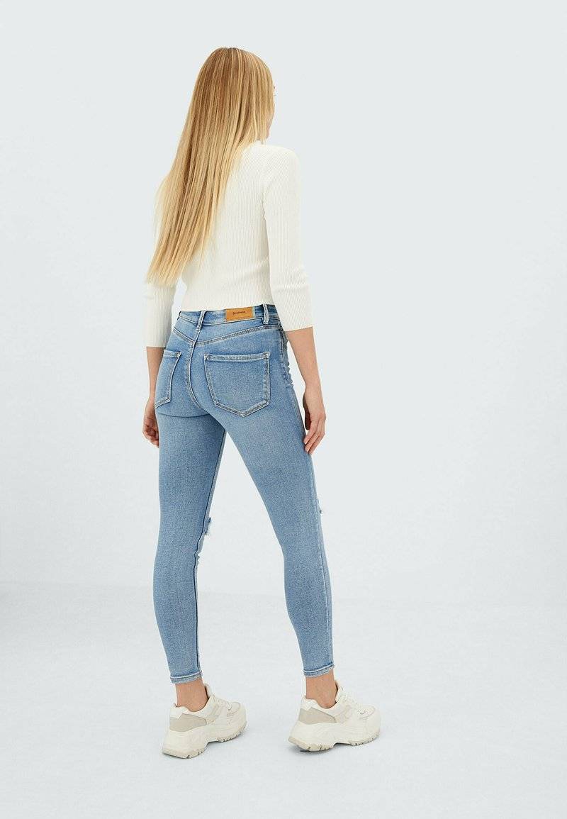 Stradivarius Stradivarius Jeans Skinny Fit - neon blue Outlet