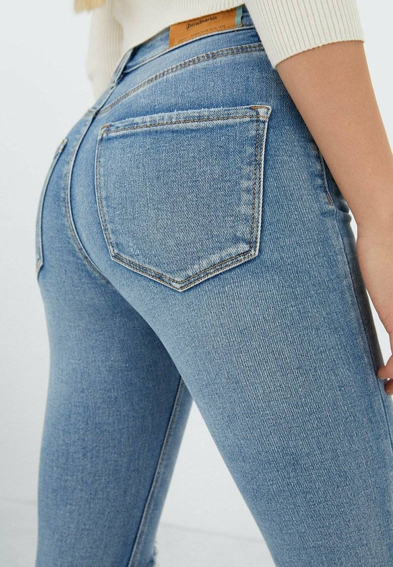Stradivarius Stradivarius Jeans Skinny Fit - neon blue Outlet