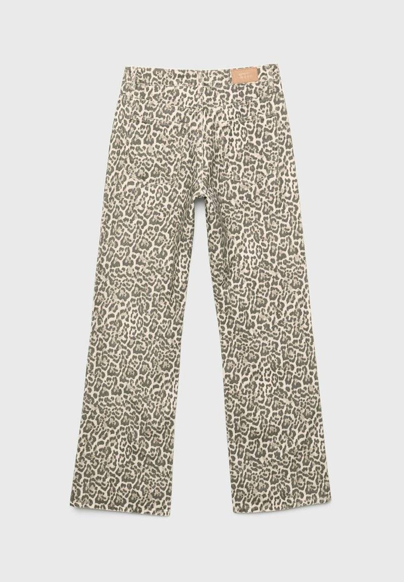 Stradivarius Stradivarius PRINTED - Straight leg jeans - camel Verkauf