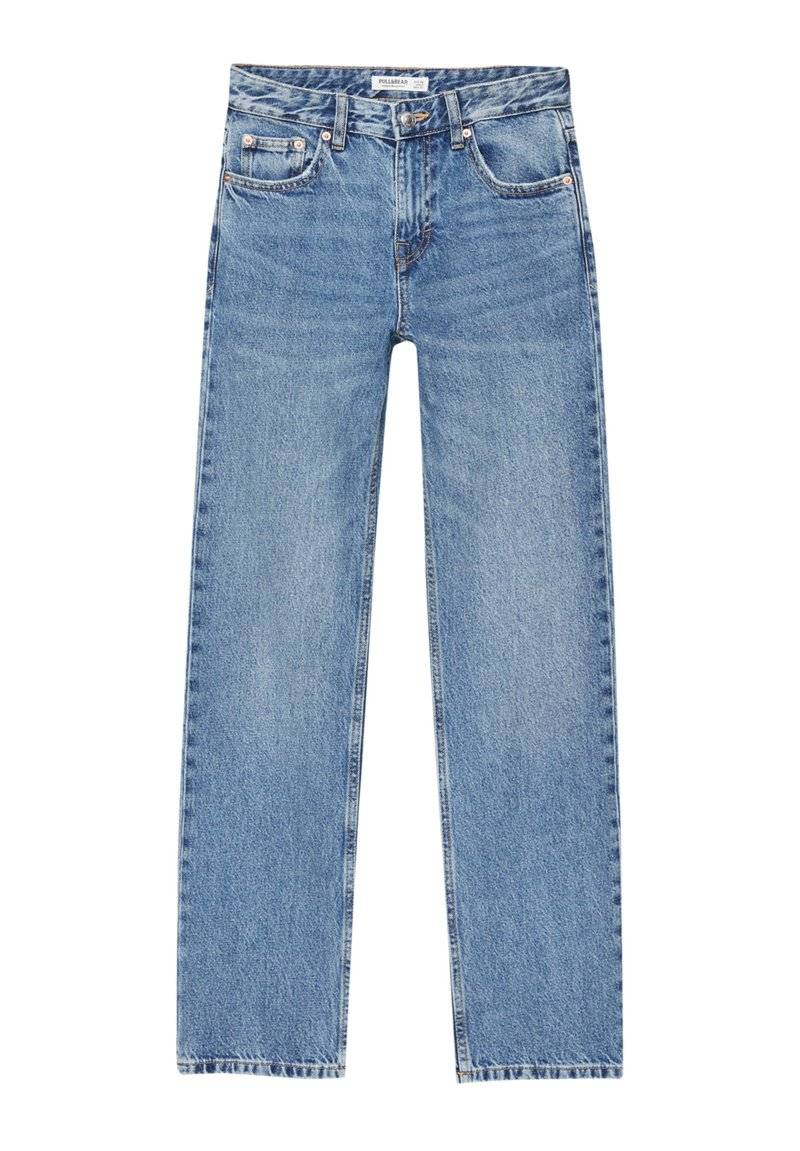 PULL&BEAR PULL&BEAR MID-WAIST - Straight leg jeans - blue denim Schlussverkauf