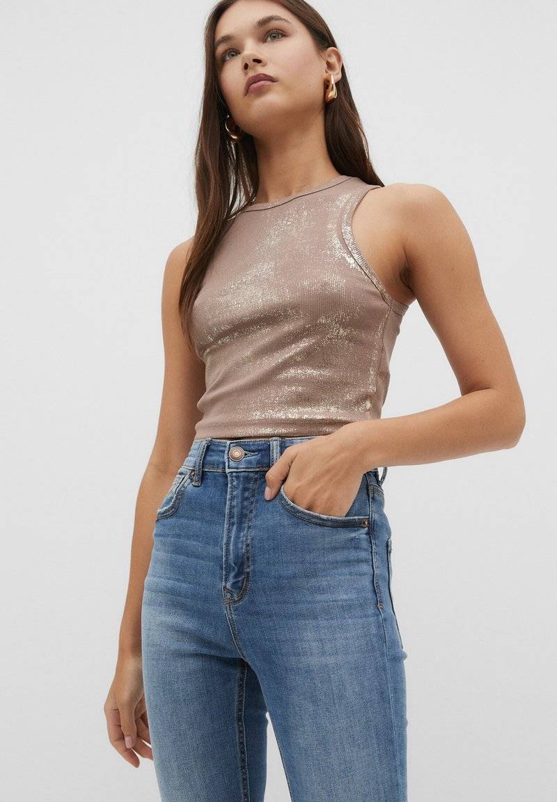 Stradivarius Stradivarius Jeans Skinny Fit - blue denim Meist gekauft