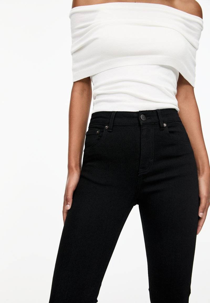 PULL&BEAR PULL&BEAR MID-RISE - Jeans Skinny Fit - black Limitierter Zeitrabatt