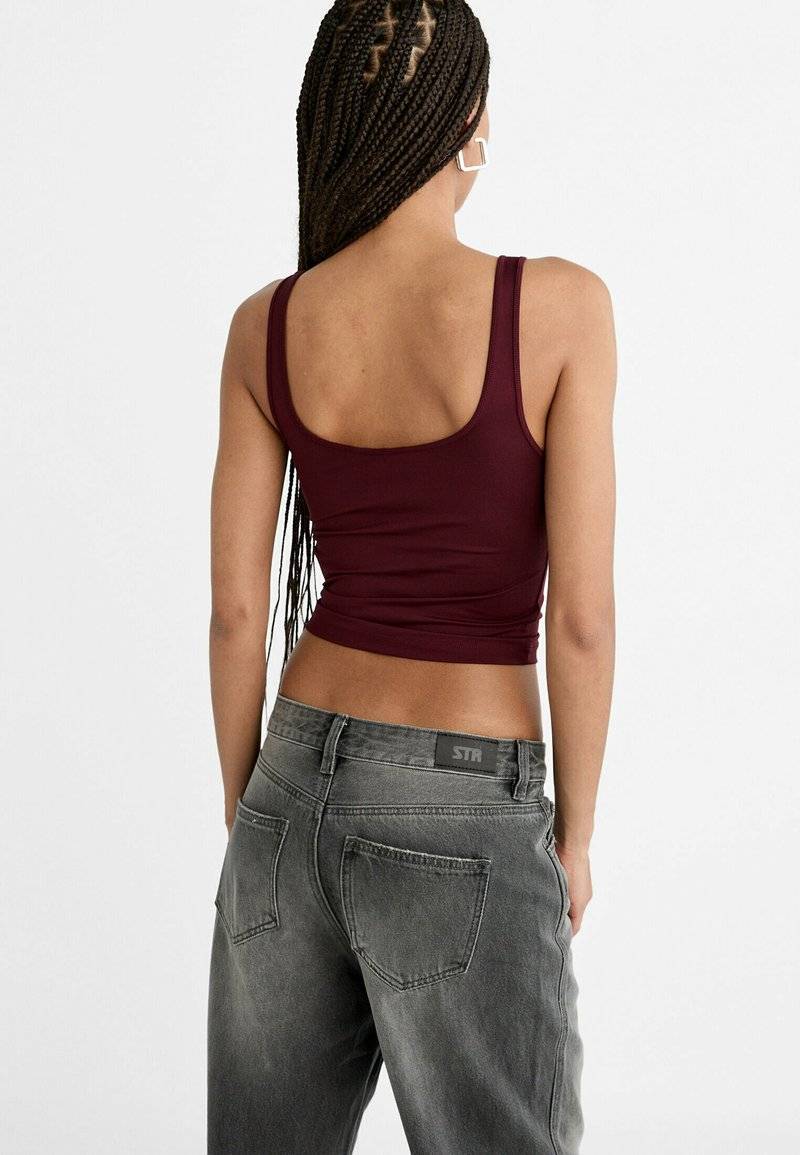 Stradivarius Stradivarius BAGGY JEANS 07356280 - Relaxed fit jeans - dark grey Fabrik Onlineshop