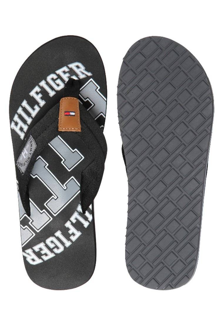 Tommy Hilfiger Tommy Hilfiger HERREN - T-bar sandals - black Wochenangebot