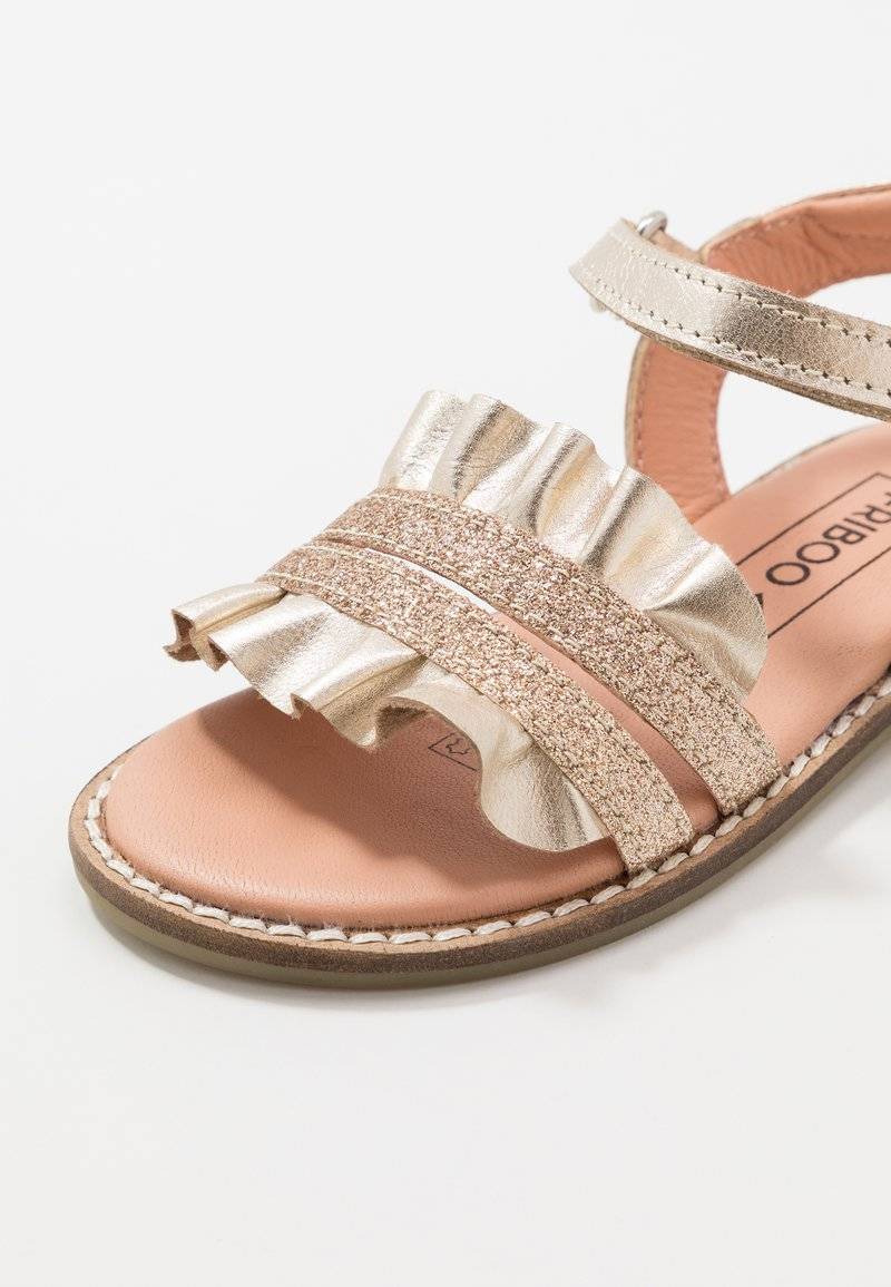 Friboo Friboo LEATHER - Sandals - gold Clearance-Verkauf