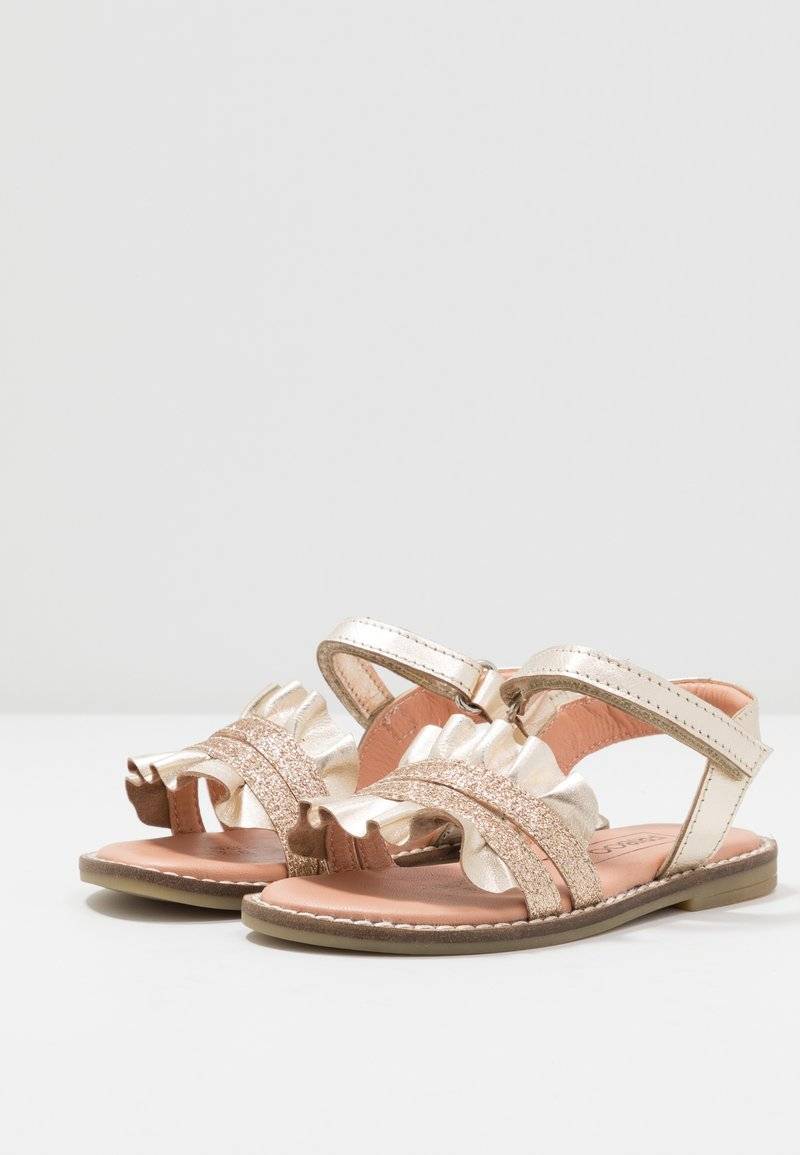 Friboo Friboo LEATHER - Sandals - gold Clearance-Verkauf