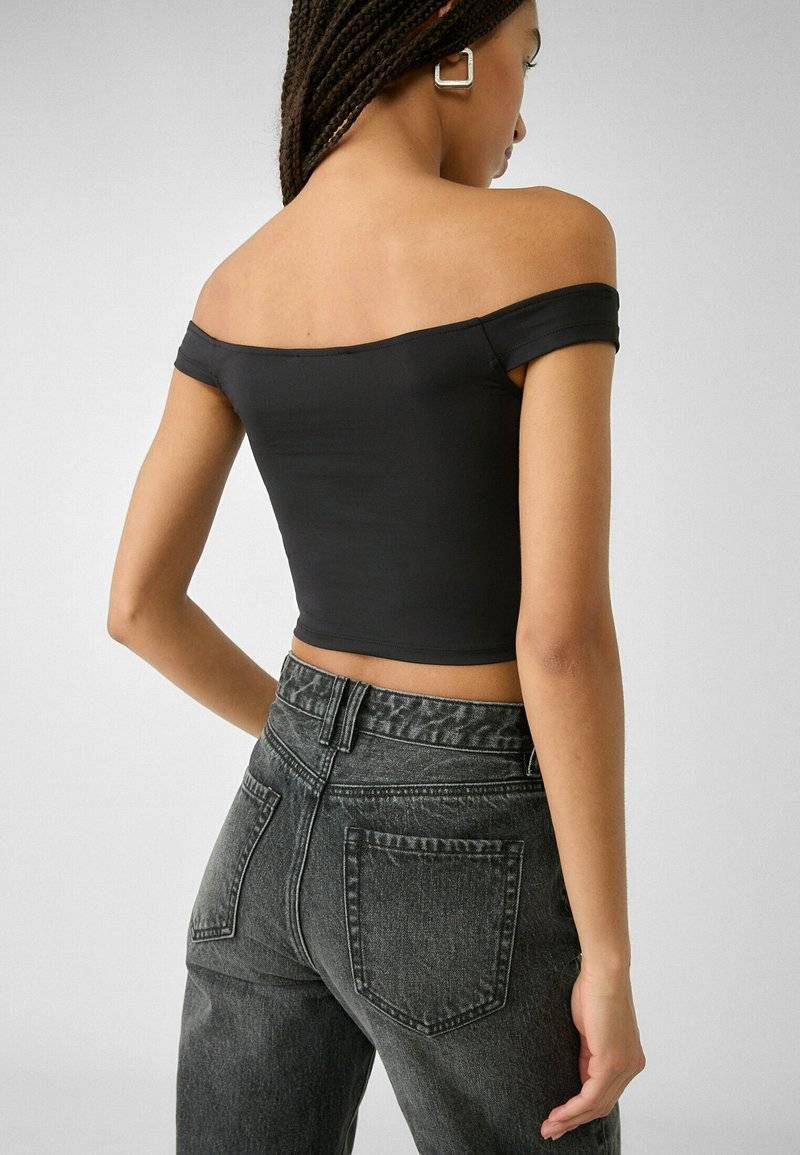 Stradivarius Stradivarius Straight leg jeans - dark grey VIP-Rabatte
