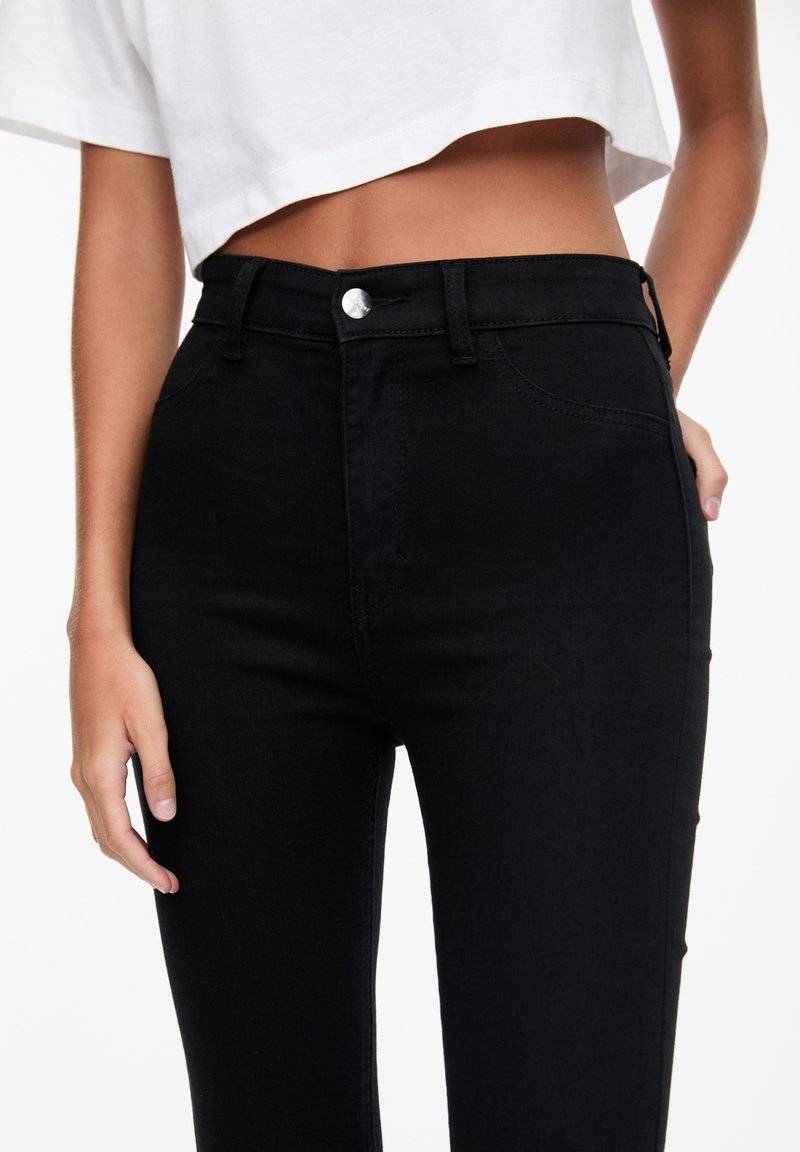 PULL&BEAR PULL&BEAR HIGH WAIST - Jeans Skinny Fit - black Wochenangebot