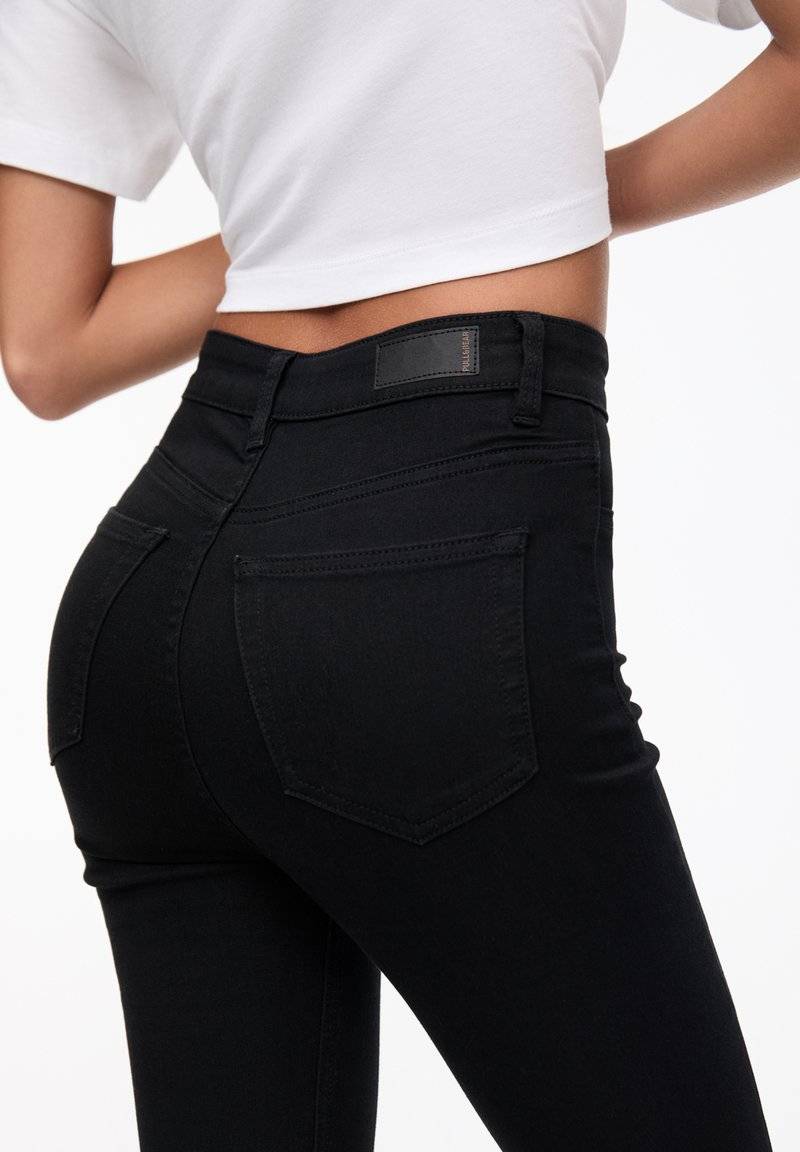 PULL&BEAR PULL&BEAR HIGH WAIST - Jeans Skinny Fit - black Wochenangebot