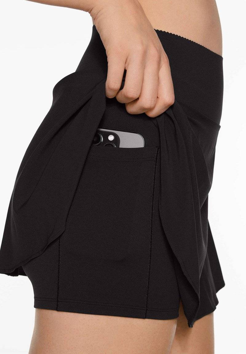 OYSHO OYSHO COMPRESSIVE - Sports skirt - black Neueste Stile