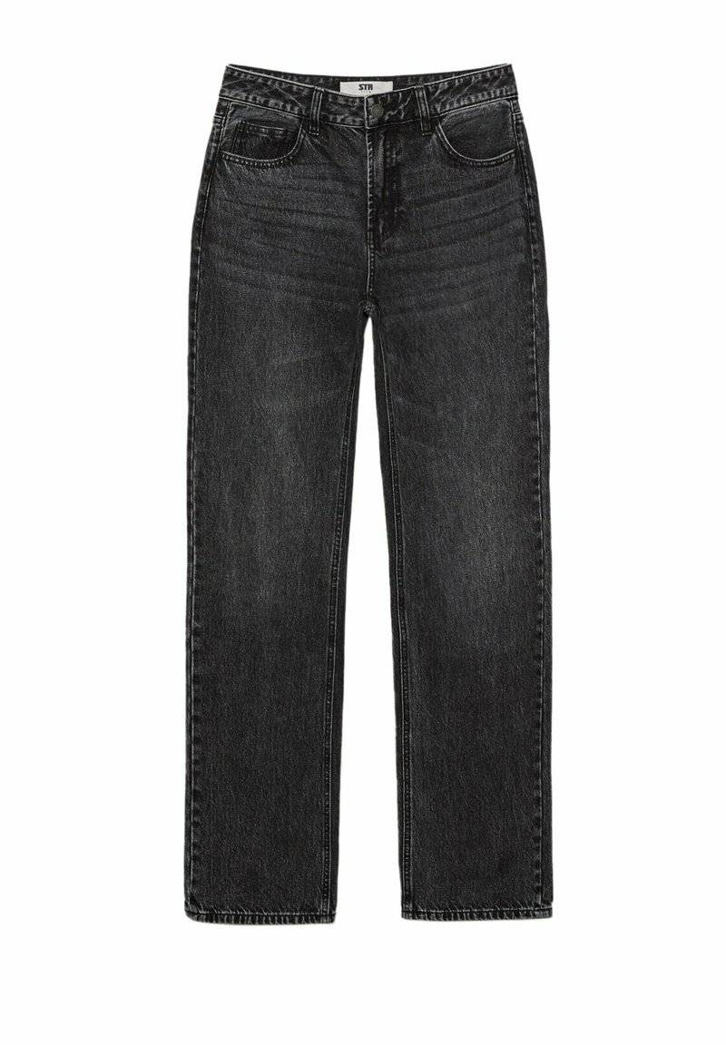 Stradivarius Stradivarius Straight leg jeans - dark grey Letzte 2 Tage