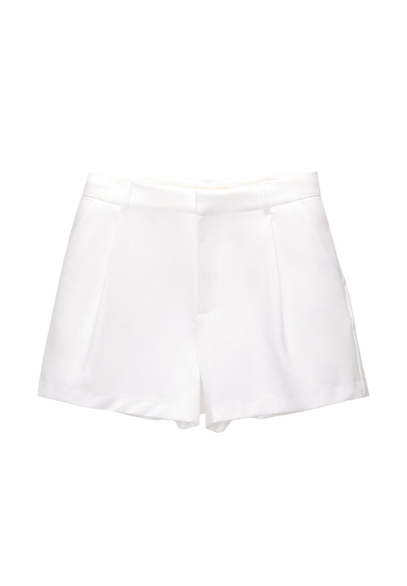PULL&BEAR PULL&BEAR DARTED - BERMUDA - Shorts - white Bis zu 60% Rabatt
