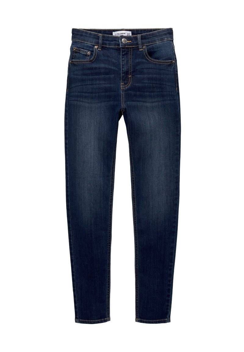 PULL&BEAR PULL&BEAR MID-RISE - Jeans Skinny Fit - dark blue Bis zu 65% Rabatt