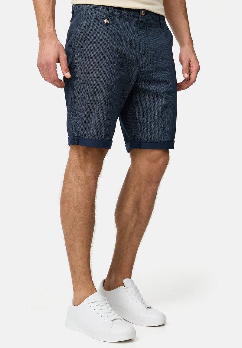 INDICODE JEANS INDICODE JEANS CUBA - Shorts - mottled blue 50% Rabatt mit kostenlosem Versand