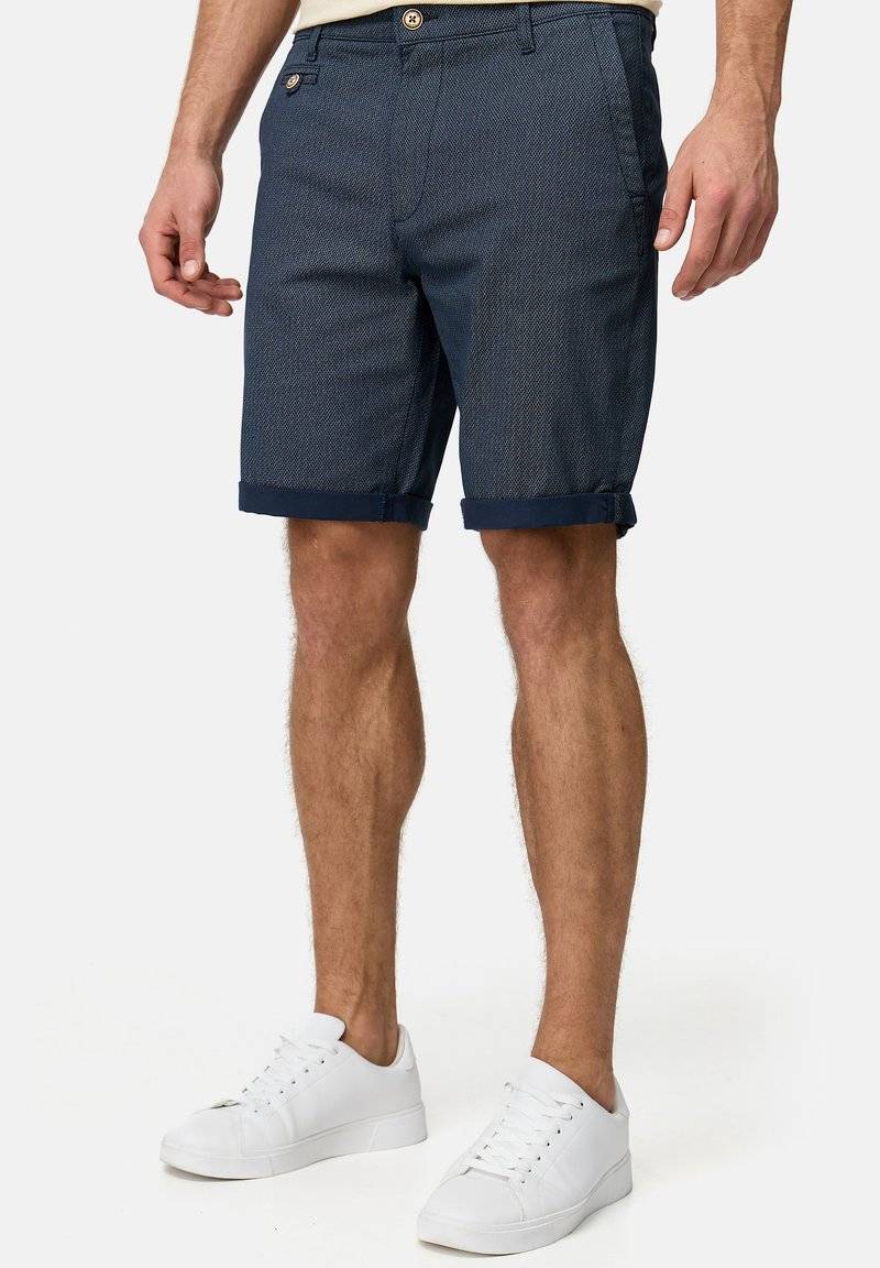 INDICODE JEANS INDICODE JEANS CUBA - Shorts - mottled blue 50% Rabatt mit kostenlosem Versand
