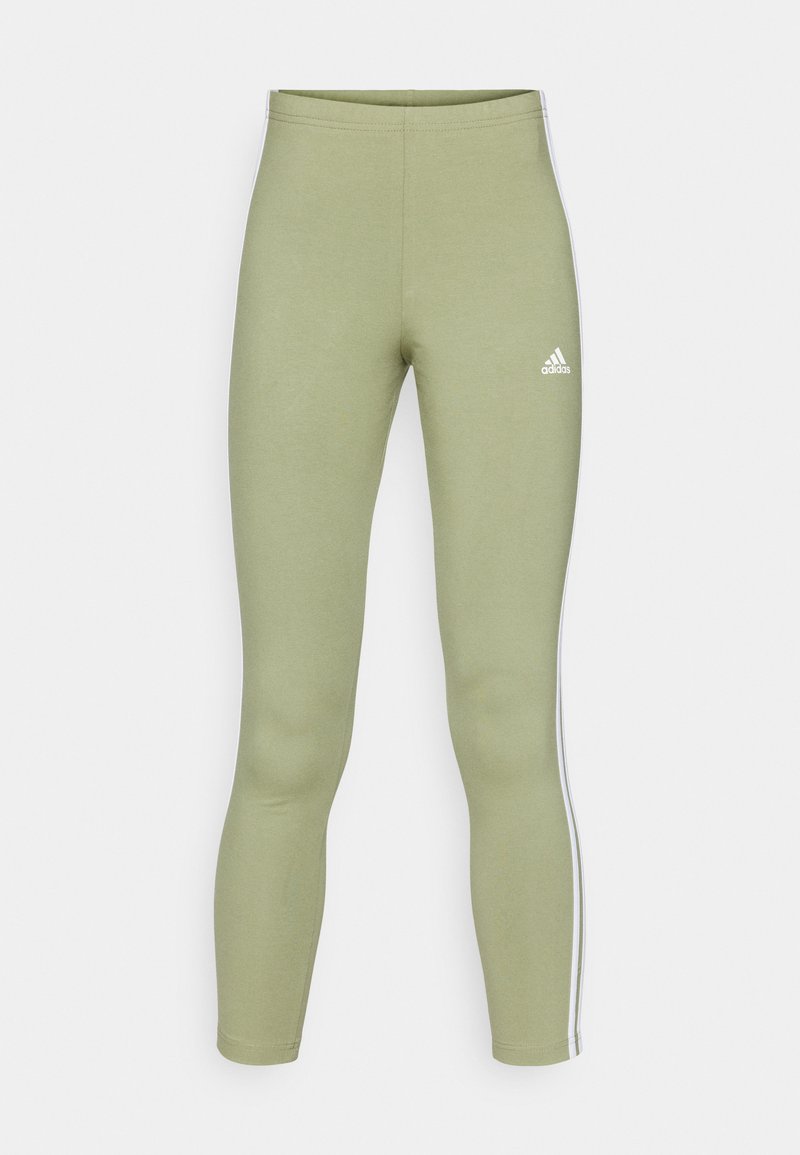adidas Sportswear adidas Sportswear ESSENTIALS 3 STRIPES HIGH WAISTED - Leggings - tent green Meist gekauft
