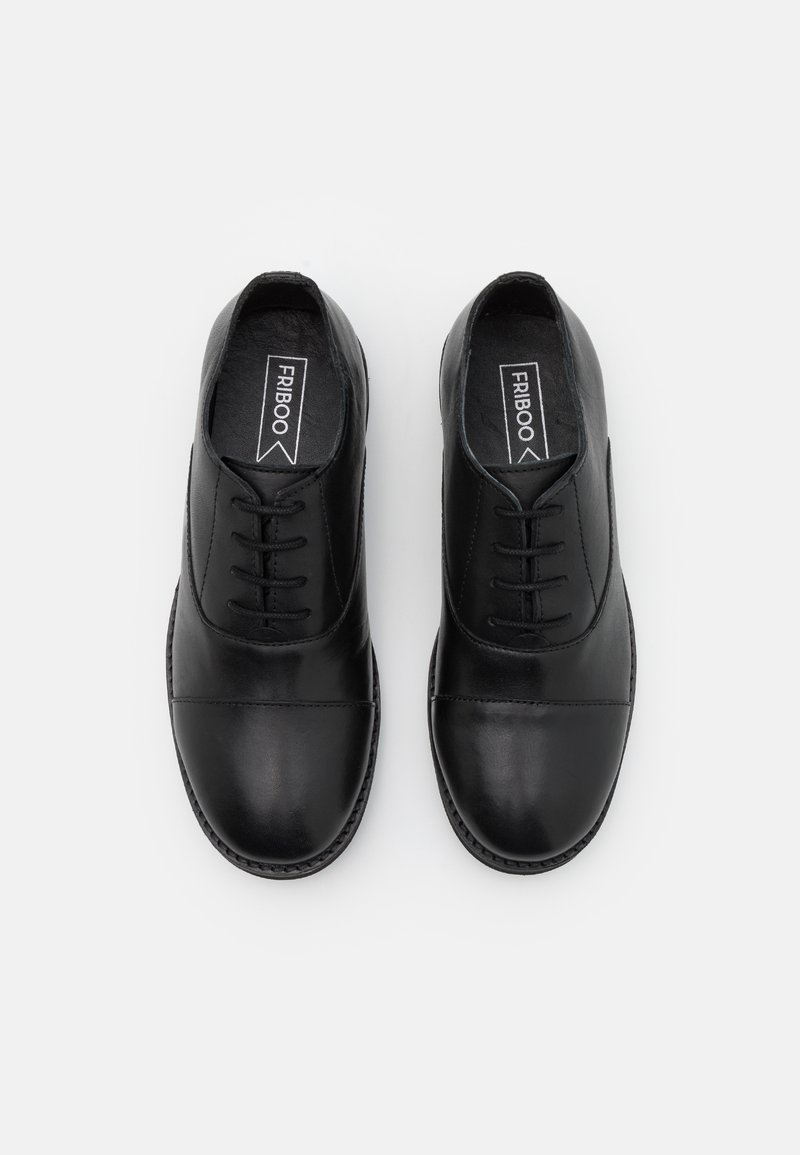 Friboo Friboo LEATHER - Lace-ups - black Weihnachtsangebot