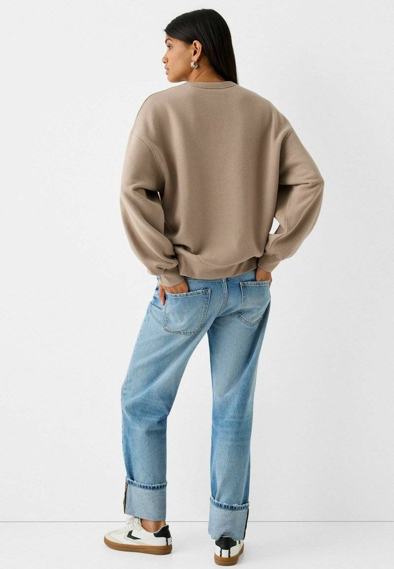 Bershka Bershka Sweatshirt - sand Bis zu 55% Rabatt