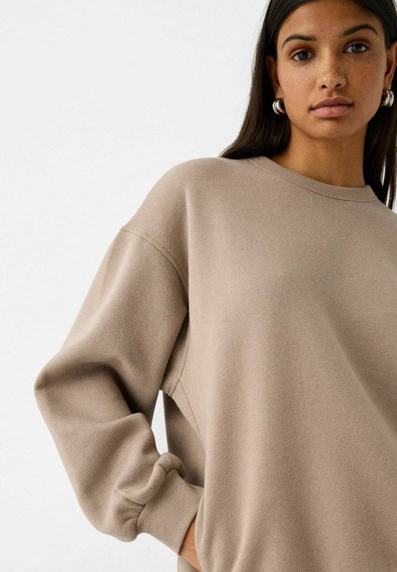 Bershka Bershka Sweatshirt - sand Bis zu 55% Rabatt