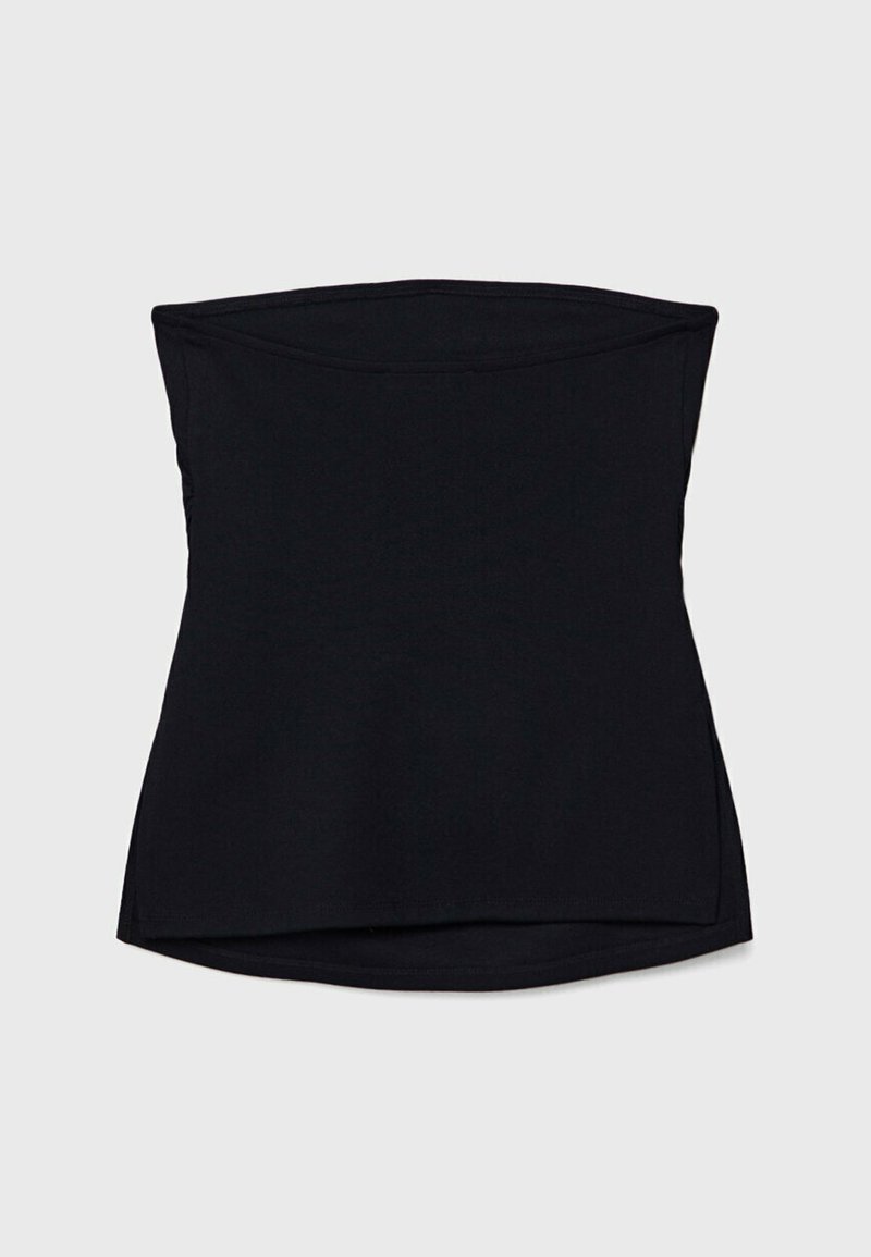 Stradivarius Stradivarius BANDEAU WITH SIDE VENTS - Top - black Kostenloser Versand international