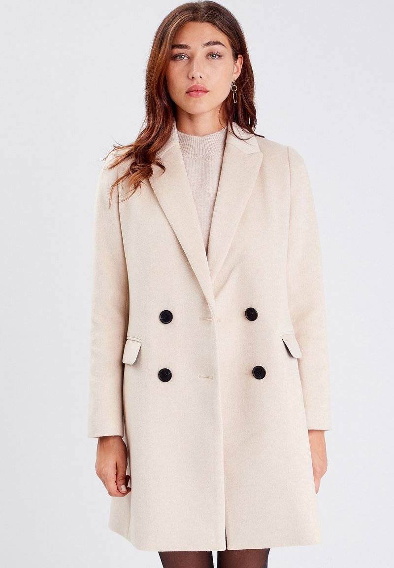Cache Cache Cache Cache GERADER MIT KNÖPFEN - Classic coat - beige