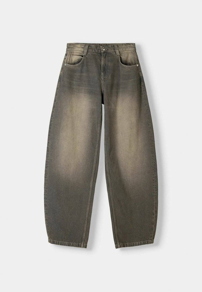 Bershka Bershka BALLOON FIT - Relaxed fit jeans - mottled dark grey Begrenzt auf 3 Tage