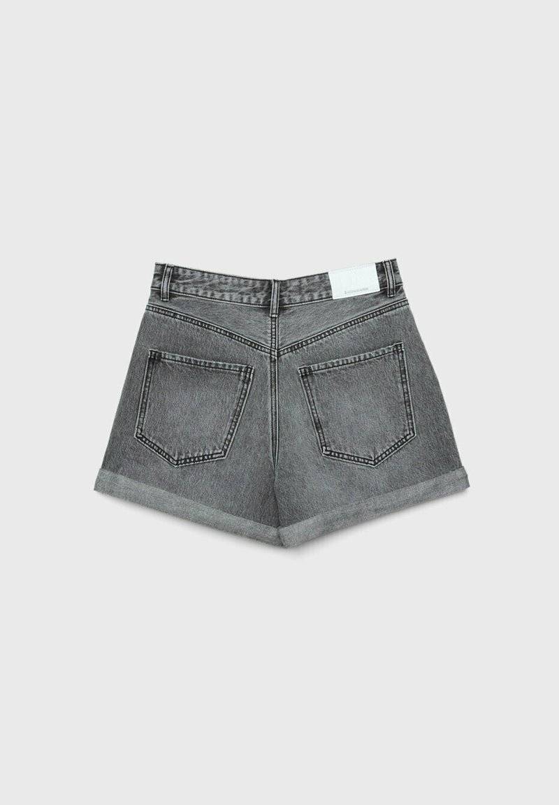 Stradivarius Stradivarius MOM - Denim shorts - grey denim Online