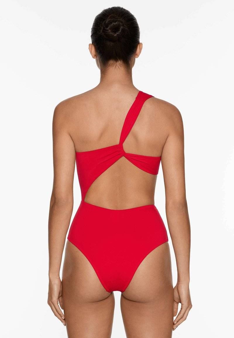 OYSHO OYSHO ASYMMETRIC - Swimsuit - red Hotsell