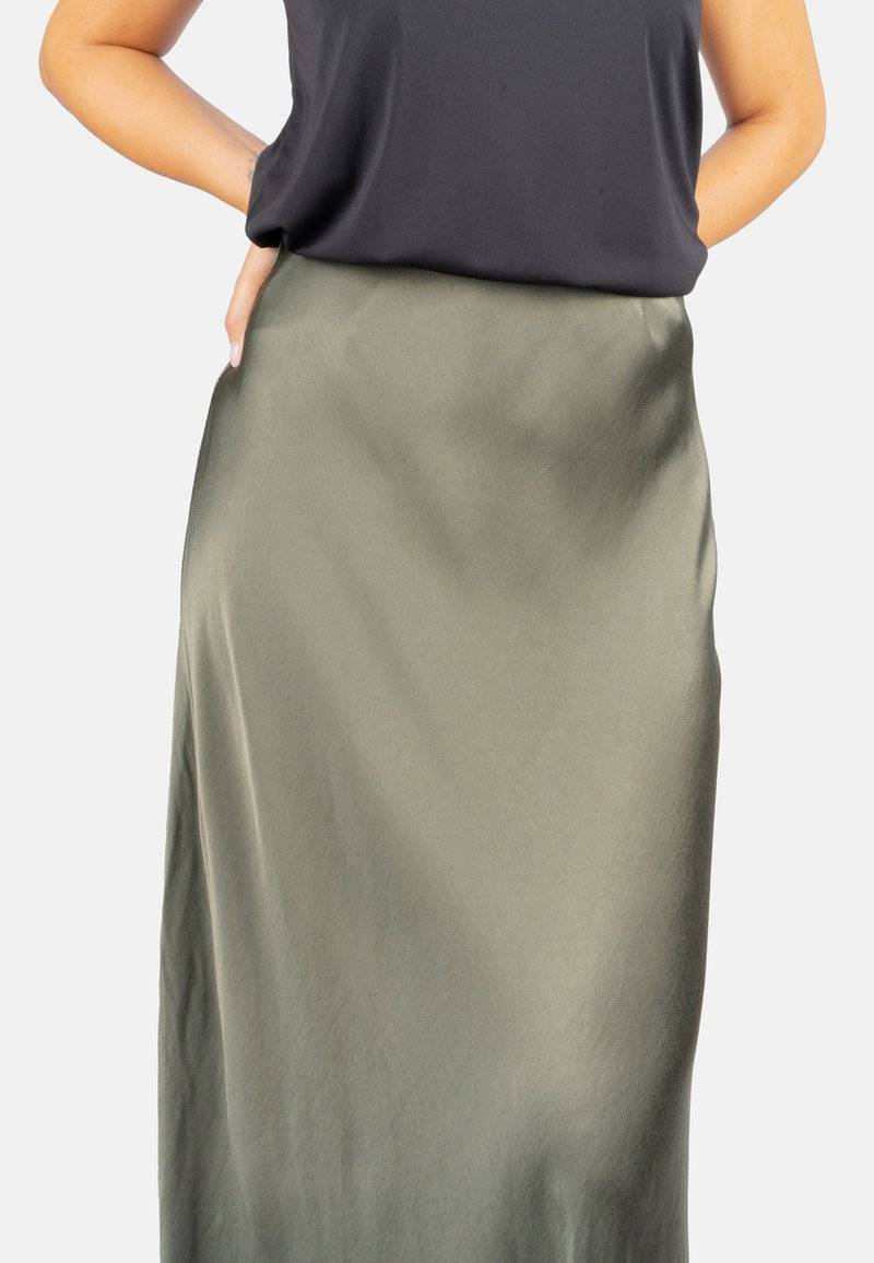 Seasons of April Seasons of April LILLY - Maxi skirt - khaki Fabrikverkauf