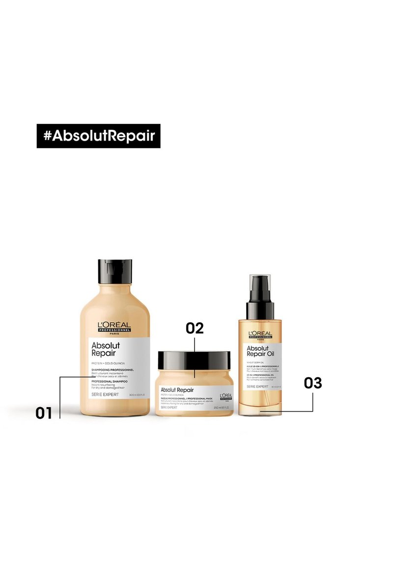 L'OREAL PROFESSIONNEL L'OREAL PROFESSIONNEL ABSOLUT REPAIR SHAMPOO FOR DRY & DAMAGED HAIR - Shampoo Saisonale Angebote