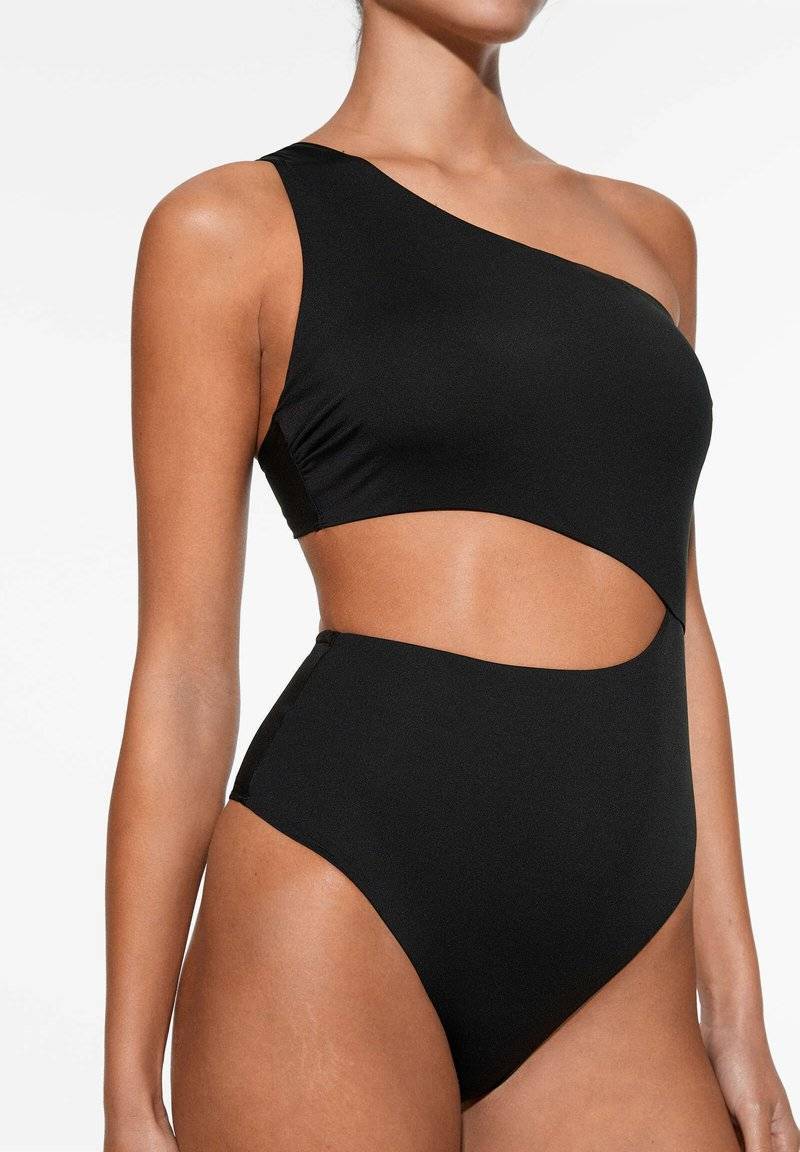 OYSHO OYSHO ASYMMETRIC - Swimsuit - black Fabrikpreis