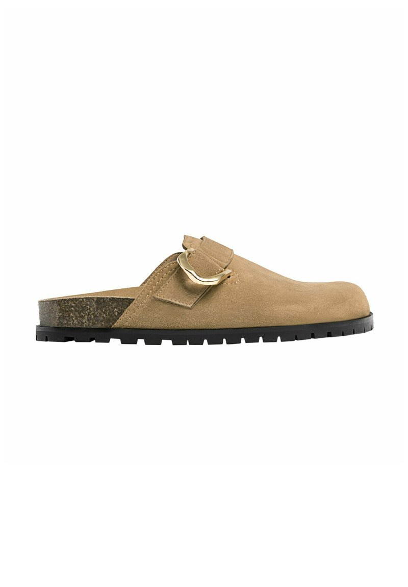 Stradivarius Stradivarius WITH BUCKLE DETAILS - Clogs - beige Cyber Monday