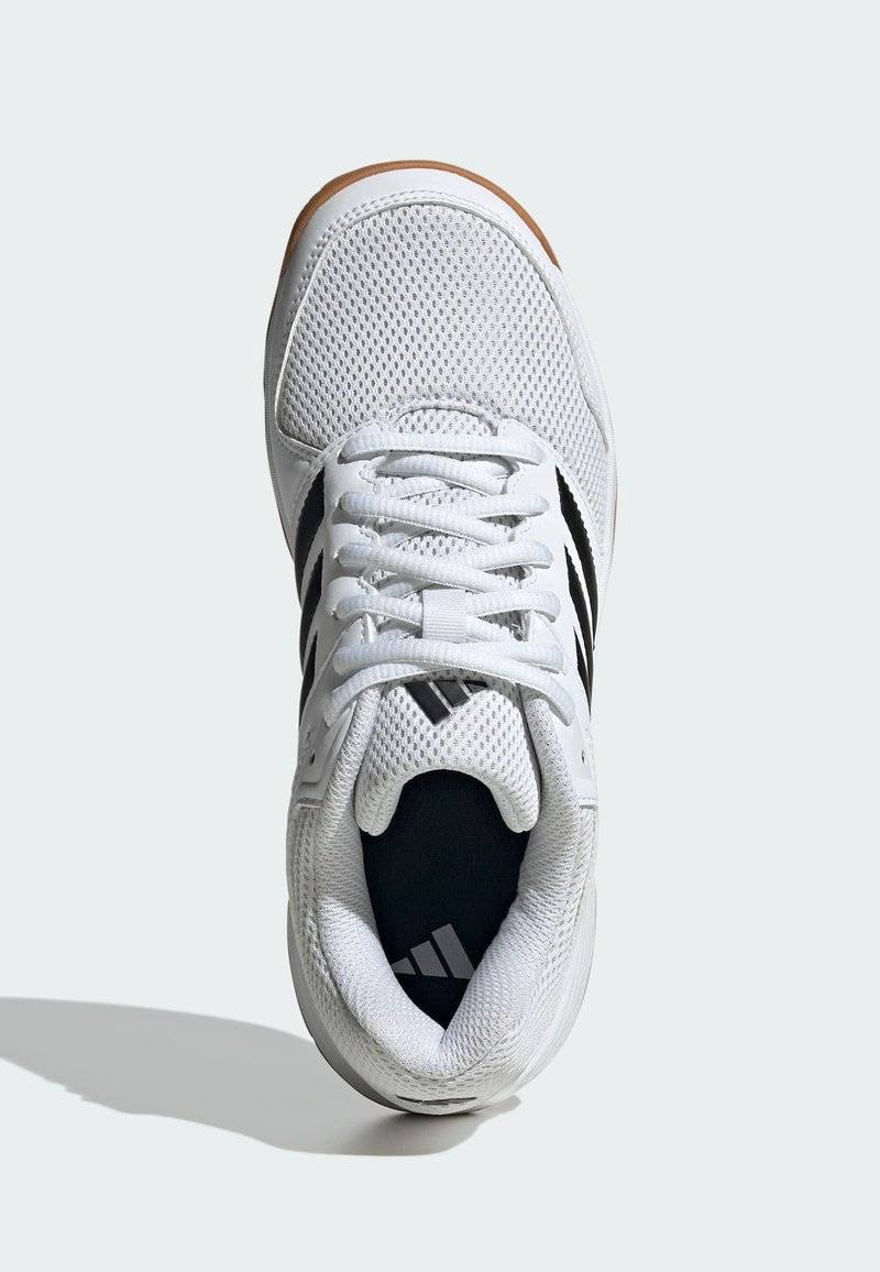 adidas Performance adidas Performance SPEEDCOURT INDOOR KIDS - Stability running shoes - cloud white core black gum Lagerräumung