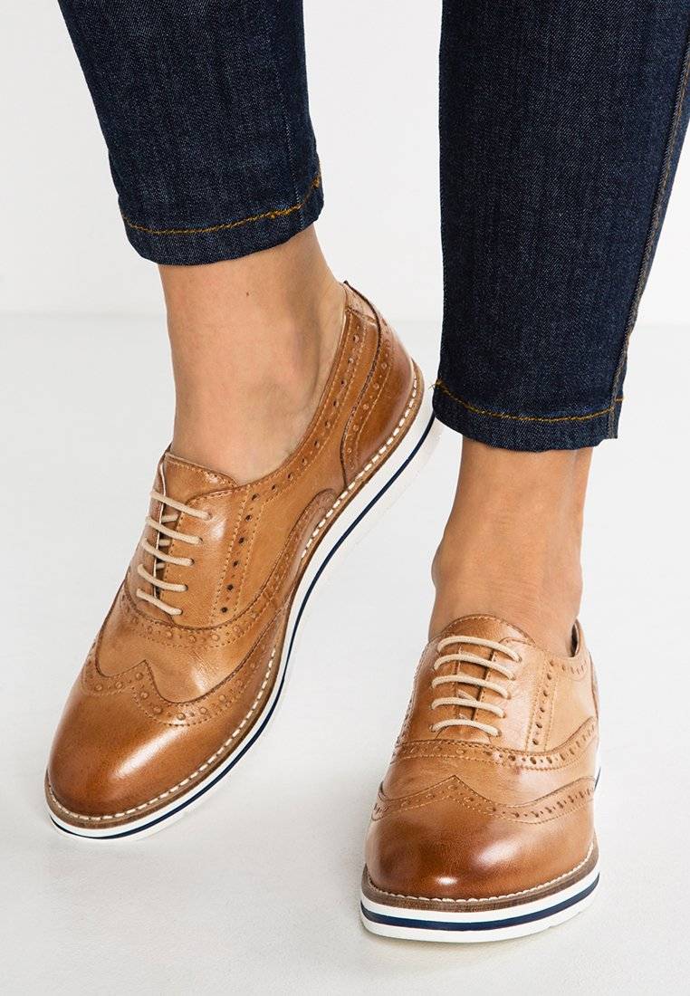 Anna Field Anna Field LEATHER - Casual lace-ups - cognac Blitzangebot