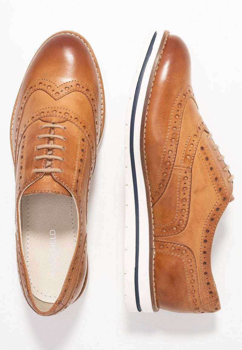 Anna Field Anna Field LEATHER - Casual lace-ups - cognac Blitzangebot