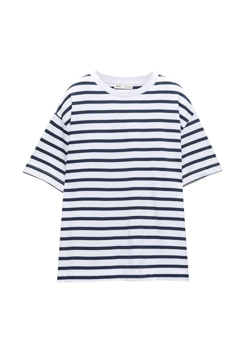 PULL&BEAR PULL&BEAR SHORT SLEEVE - Basic T-shirt - dark blue Kostenloser Versand international