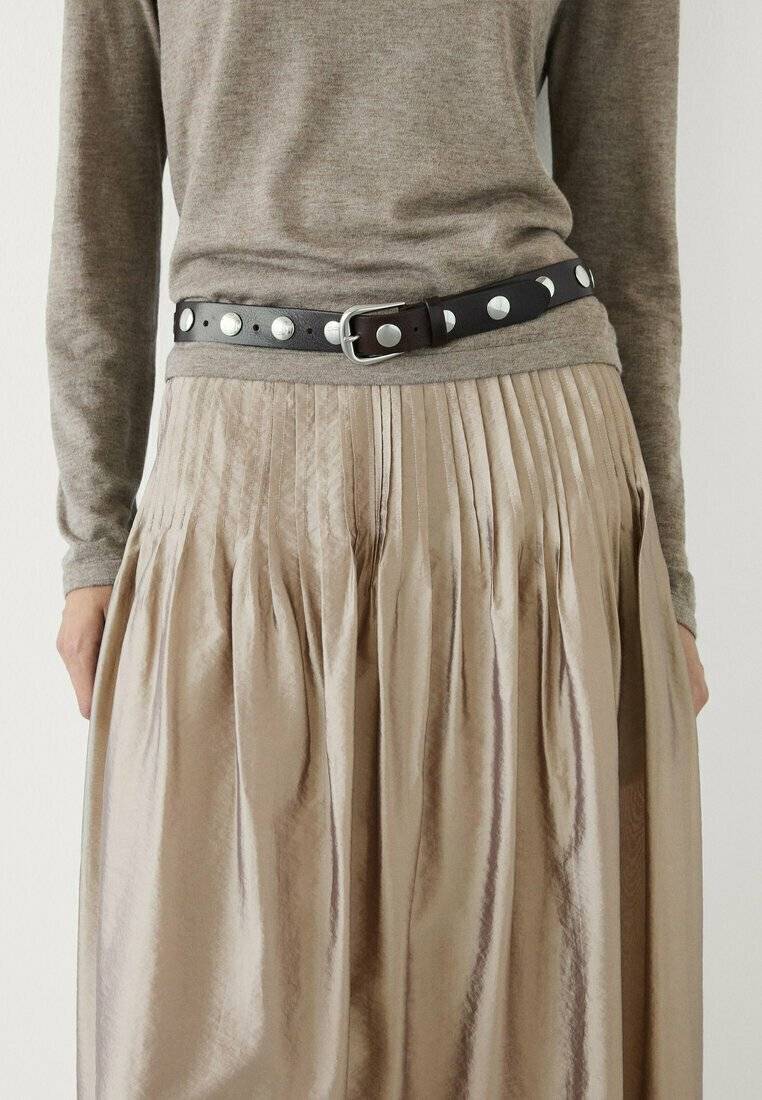 Massimo Dutti Massimo Dutti Pleated skirt - beige Fabrikladen