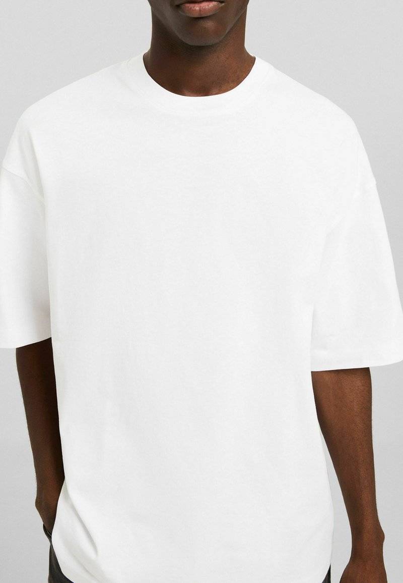 Bershka Bershka SHORT SLEEVE - Basic T-shirt - white Online