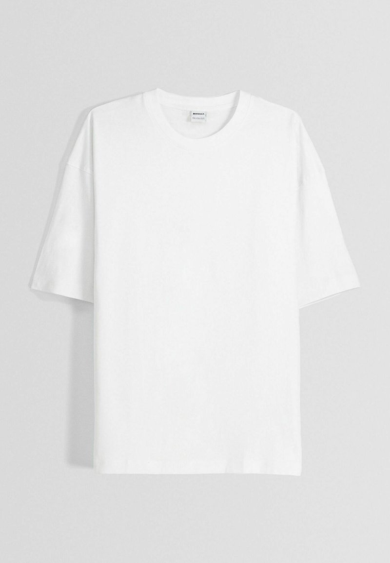 Bershka Bershka SHORT SLEEVE - Basic T-shirt - white Online