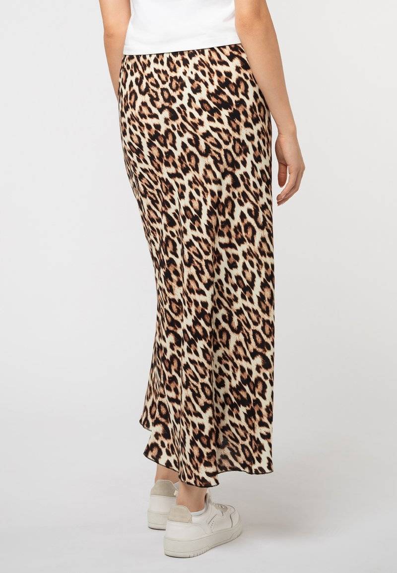 Sublevel Sublevel LEOPARDEN - Maxi skirt - middle brown Auslauf
