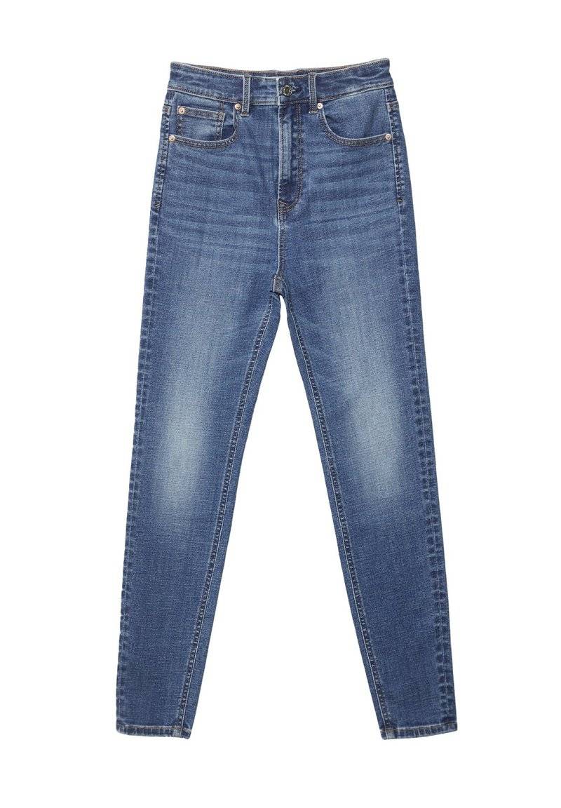Stradivarius Stradivarius MIT SEHR HOHEM BUND - Jeans Skinny Fit - blue denim Hotsell