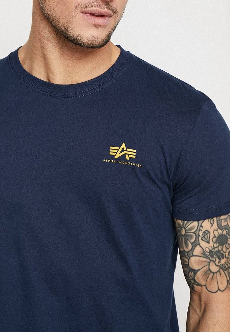 Alpha Industries Alpha Industries SMALL LOGO - Basic T-shirt - new navy Meist gekauft