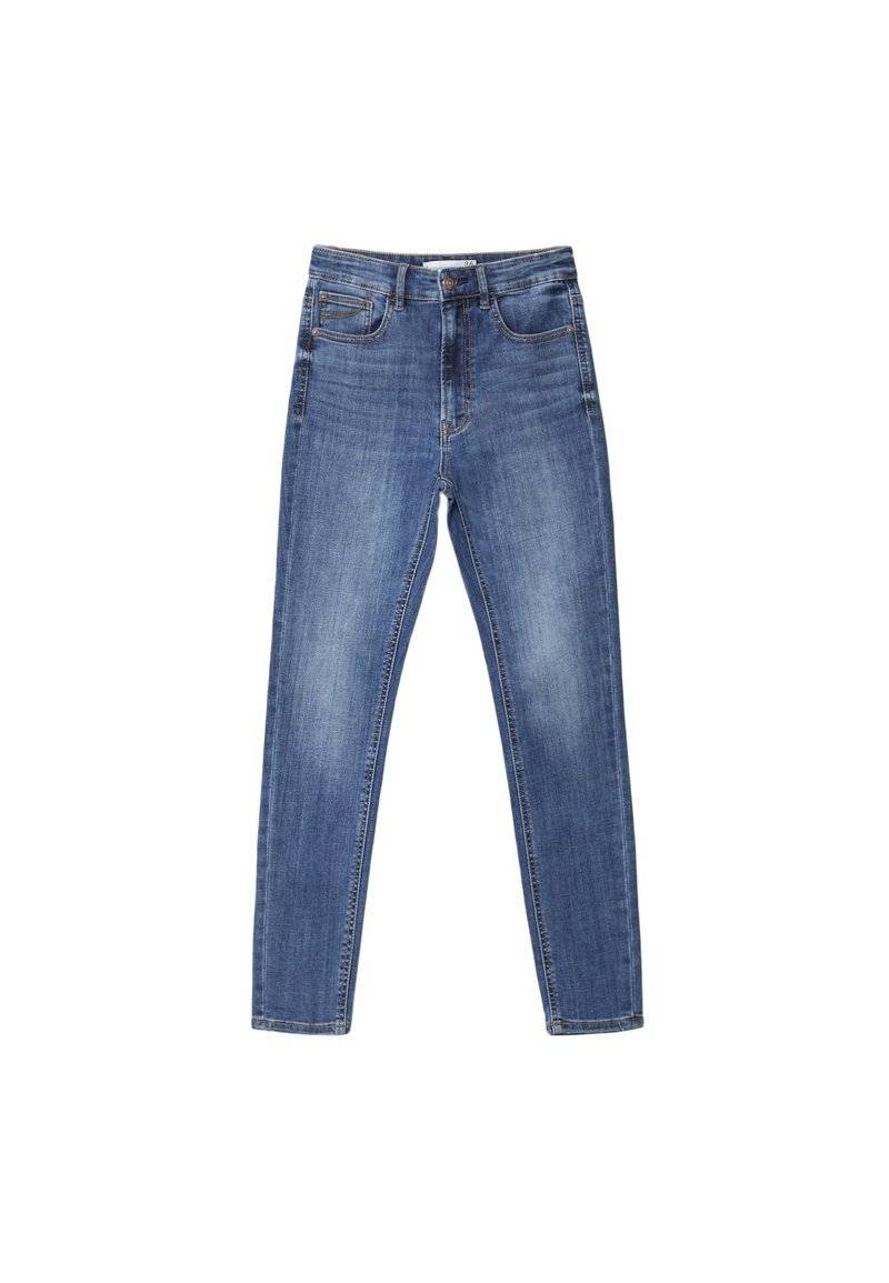 Stradivarius Stradivarius Jeans Skinny Fit - blue black denim Kostenloser Versand