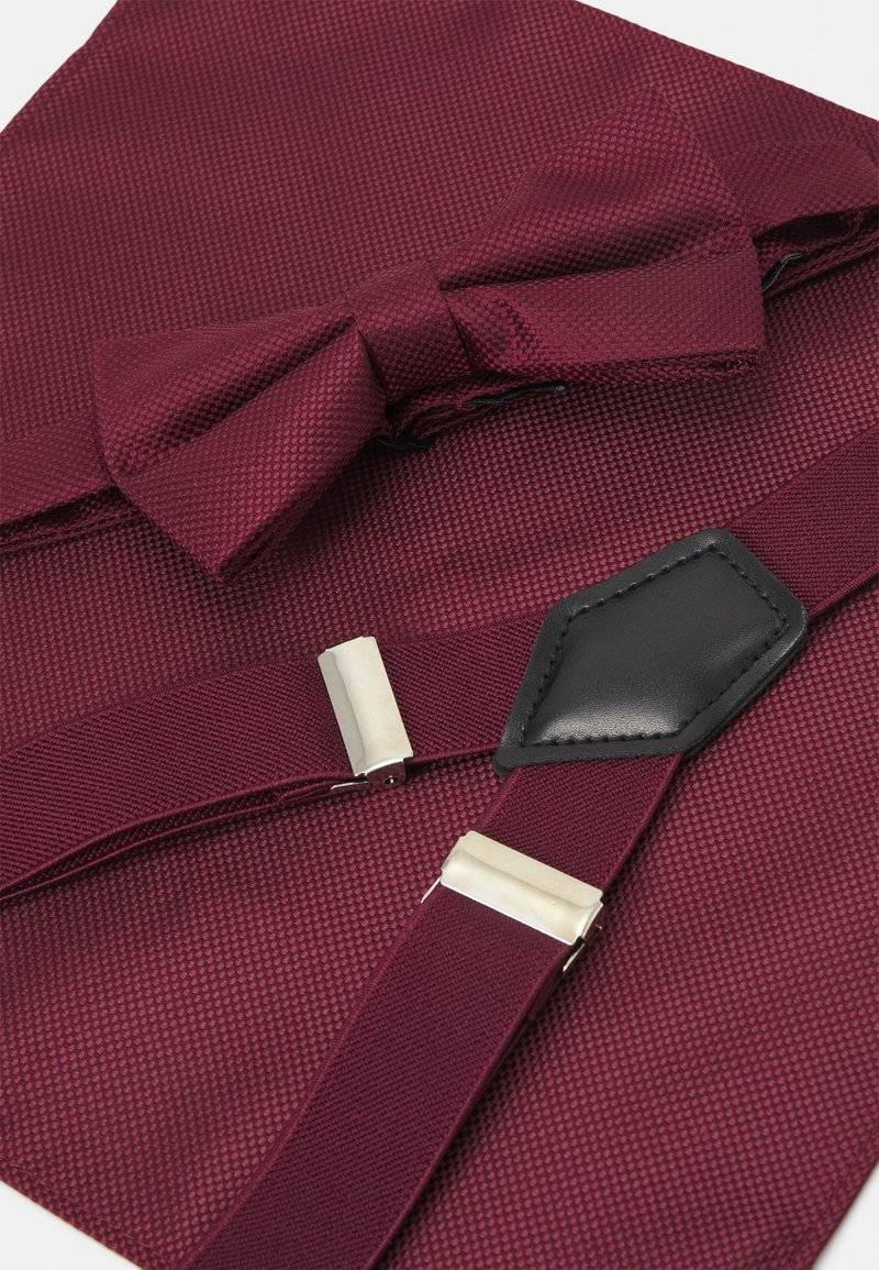 Pier One Pier One SUSPENDER/HOSENTRÄGER SET - Pocket square - bordeaux Fabrik Onlineshop