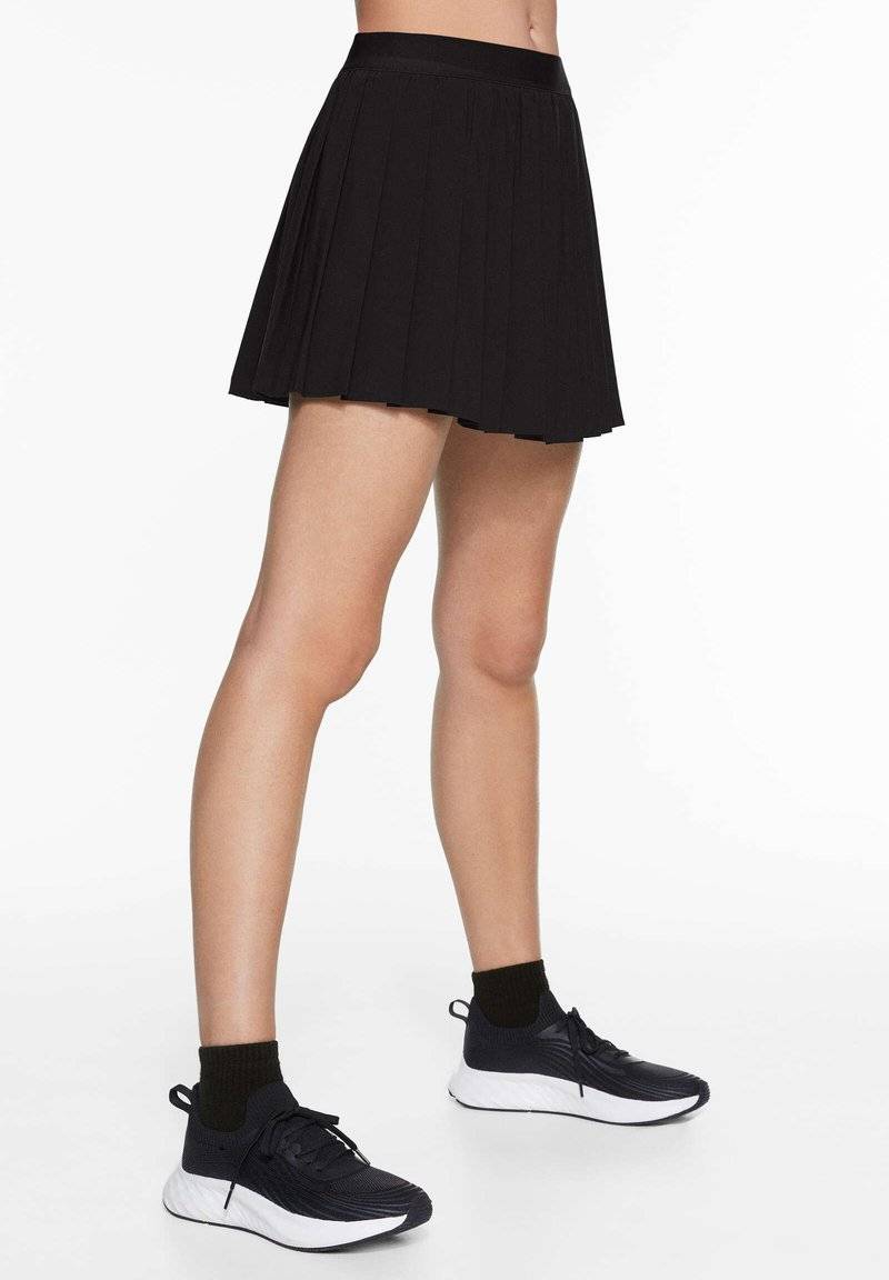 OYSHO OYSHO PLEATED COMPRESSIVE - Sports skirt - black Online Shopping