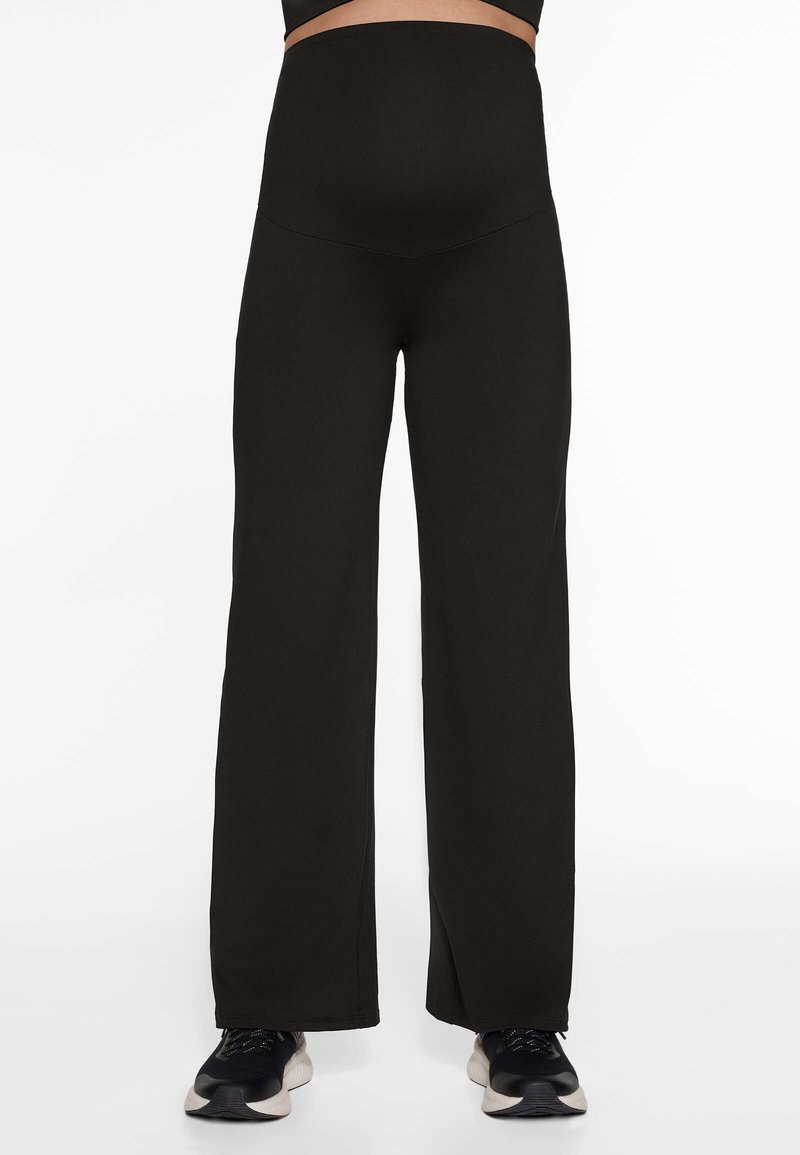 OYSHO OYSHO COMFORTLUX MATERNITY STRAIGHT-LEG - Trousers - black Heißer Verkauf