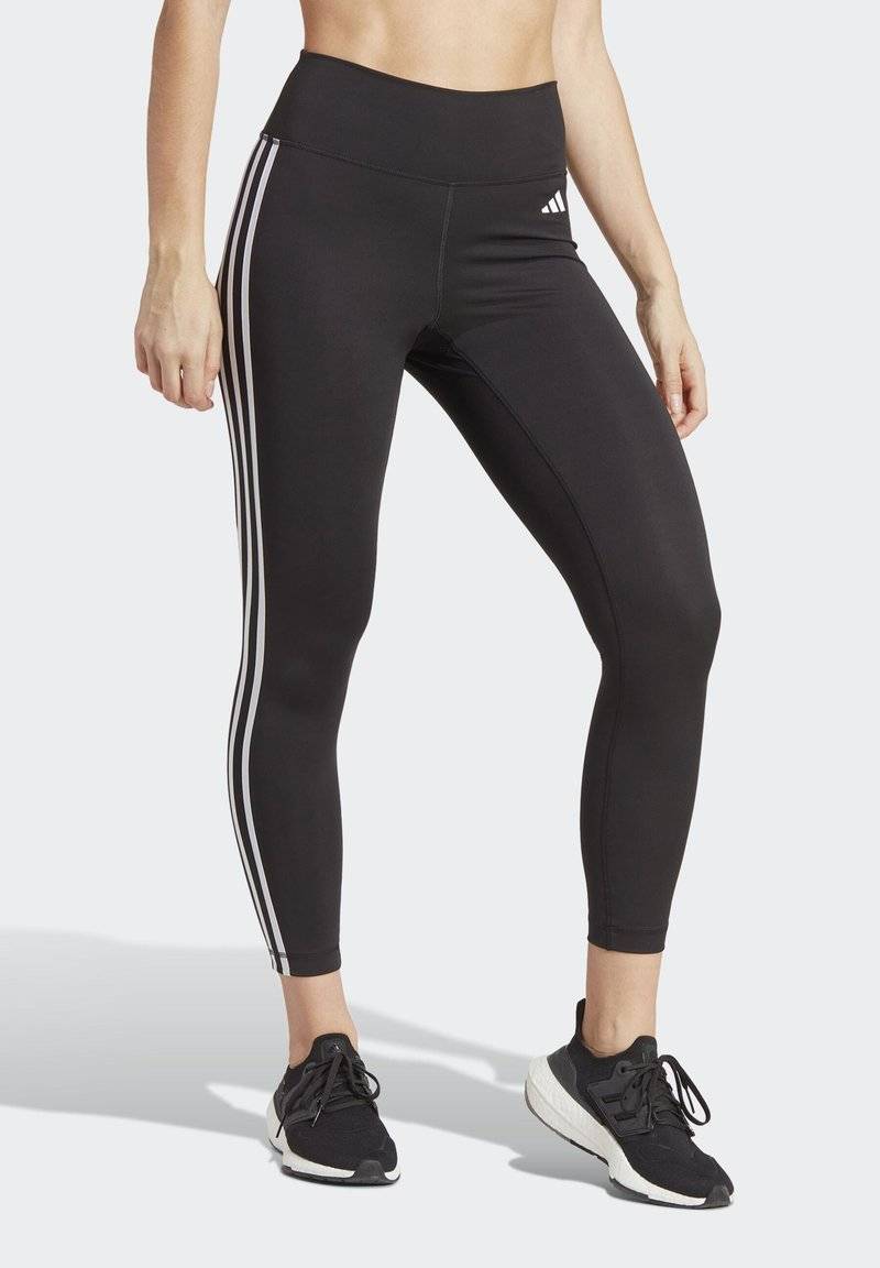 adidas Performance adidas Performance ESSENTIALS 3-STRIPES HIGH-WAISTED 7/8 - Leggings - black
