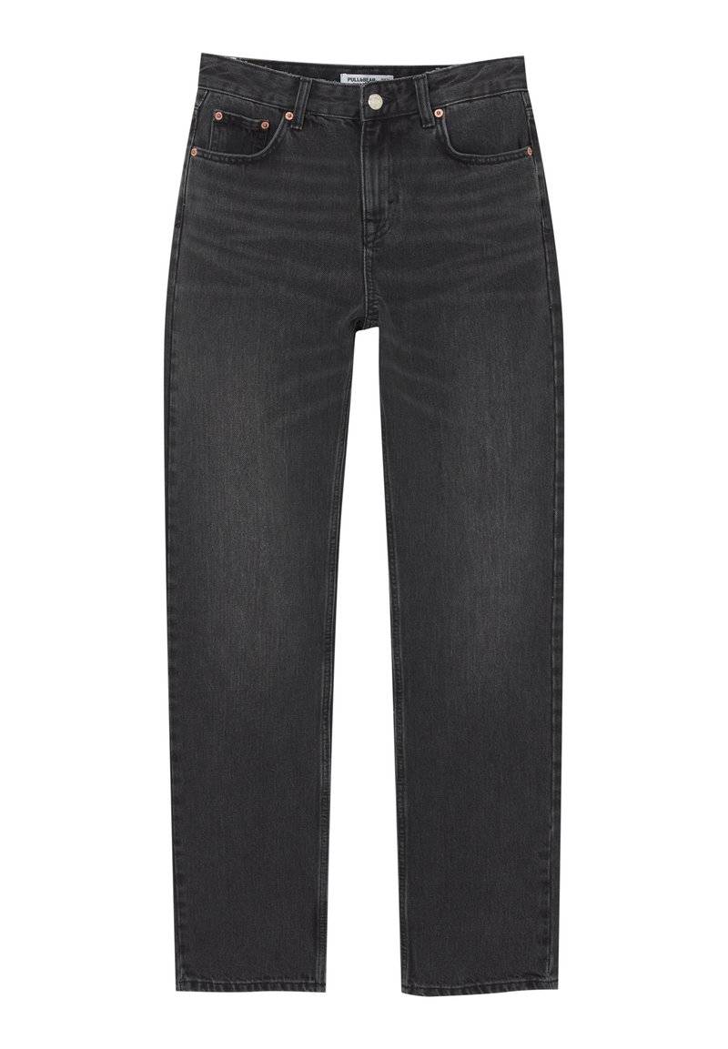 PULL&BEAR PULL&BEAR MID-WAIST - Straight leg jeans - black Online Shopping
